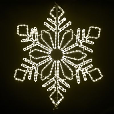 36" Winter Snowflake - Warm White