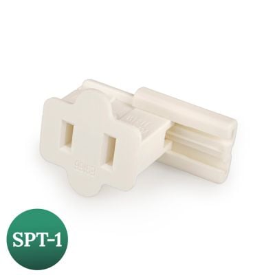 18/2 Female Vampire Plug - White - SPT1, Break Away Tab - Available in Bags/Cases of 5, 50 and 1000