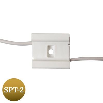 Cord Connector Plug - SPT-2 White - Available in Bags/Cases of 5, 50 and 1000