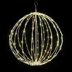 24" Foldable Sphere - LED Micro-Drop - Warm White - Consumer Grade