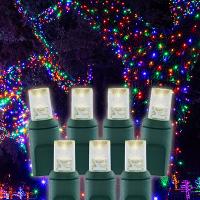 5mm LED Christmas Lights: Wide Angle Conical