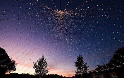 How to Make a Canopy with Globe String Lights