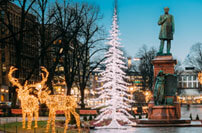 Ice Sculpture Christmas Tree