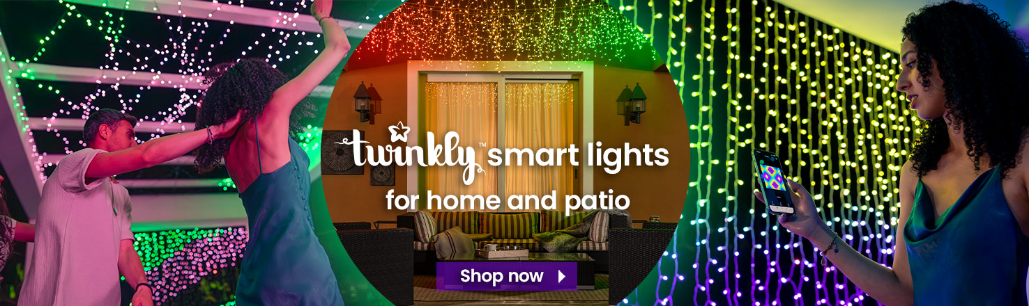 Twinkly smart lights for home and patio