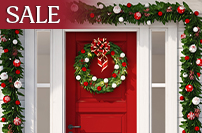 Christmas wreath, garland and sprays sales and clearance items