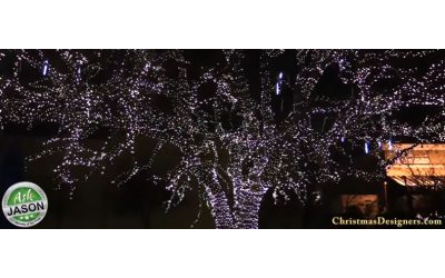 Add a Unique Look to Your Outdoor Christmas Display with Animated Snowfall Tubes