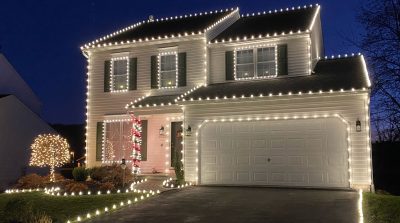 home with professional christmas lighting
